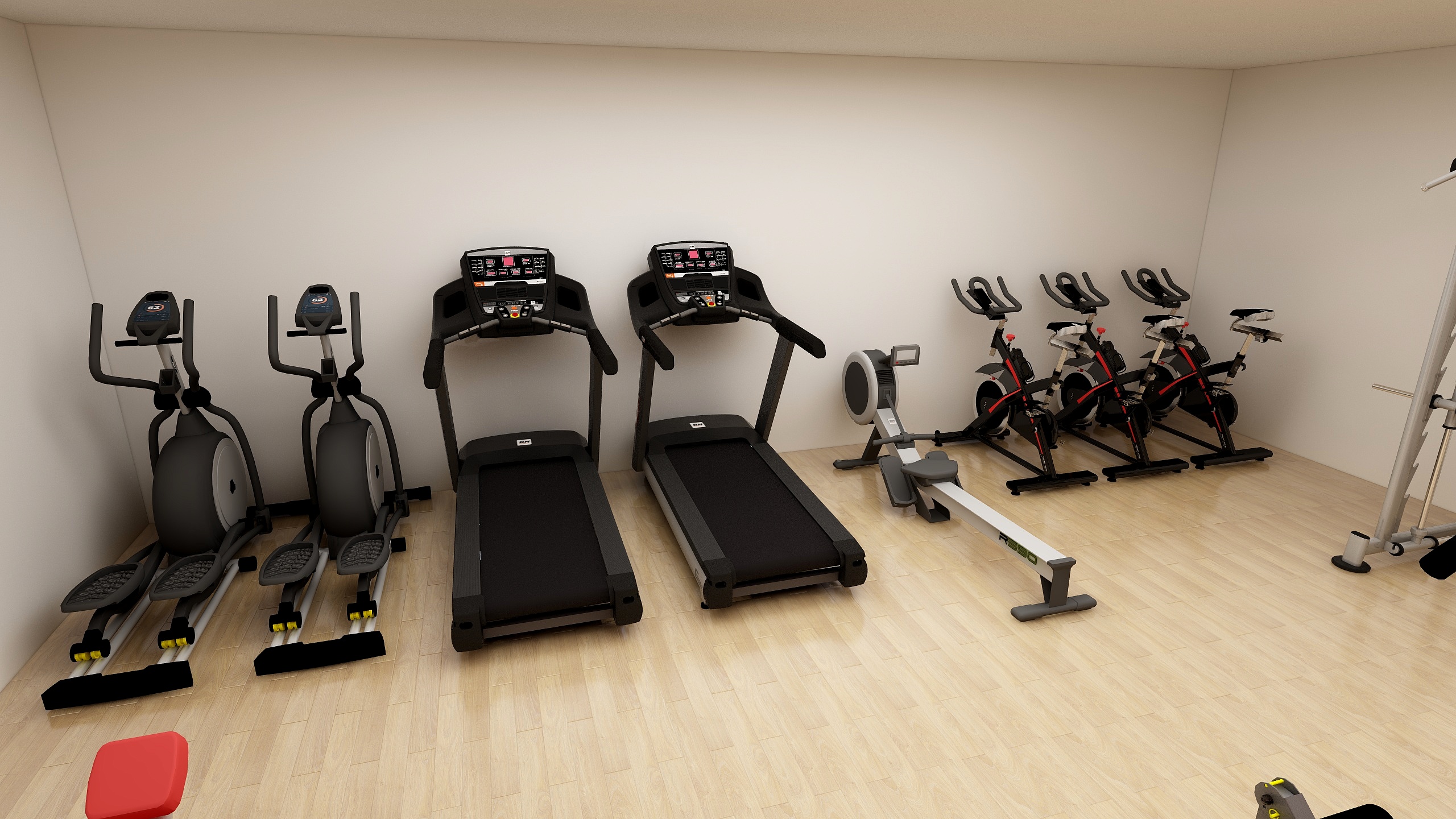 6969跑步机,动感单车,椭圆机,是常见的健身房有氧运动器械,能有效